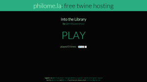 My interactive narrative hosted on philome.la